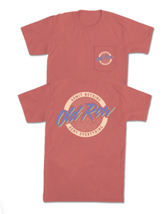 Circle Logo Pocket Tee in Cumin by Oldrow Circle Logo Pocket Tee in Cumin by Oldrow