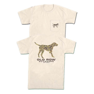 Outdoors Pointer Pkt Tee Ivory by OldRow Outdoors Pointer Pkt Tee Ivory by OldRow