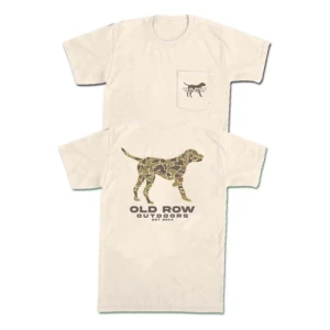 Men's Outdoors Pointer Short Sleeve Pocket Graphic Tee Shirt by Old Row
