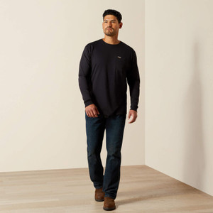 Cotton Strong Standard Pkt Tee in Black by Ariat Cotton Strong Standard Pkt Tee in Black by Ariat