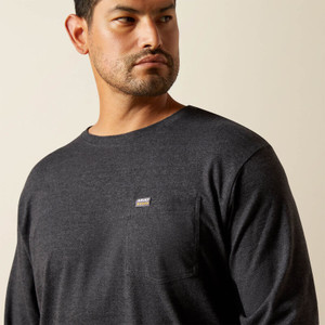 Cotton Strong Standard Pocket T-Shirt in Charcoal by Ariat Cotton Strong Standard Pocket T-Shirt in Charcoal by Ariat