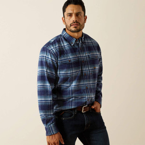 Rebar Flannel DuraStretch Work Shirt in Monument Rebar Flannel DuraStretch Work Shirt in Monument