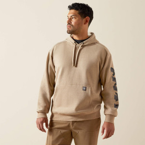 Ariat Lightweight Logo Hoodie in Oatmeal Ariat Lightweight Logo Hoodie in Oatmeal