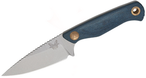 Dacian Blue Denim Micarta Fixed Blade Knife by Benchmade Dacian Blue Denim Micarta Fixed Blade Knife by Benchmade