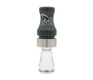 Mallard Green/Clear Double Cross Acrylic/Poly Duck Call by Buck Gardner Mallard Green/Clear Double Cross Acrylic/Poly Duck Call by Buck Gardner