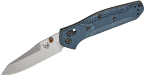 Denim Micarta Finish Mini Osborne 2.92" Blade Folding Knife by Benchmade
