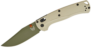 Taggedout Tan Grivory AXIS 3.5" Blade Folding Knife by Benchmade