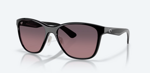 Luna Nueva Black Sunglasses with 580g Rose Gradient Polarized Glass by Costa Del Mar Luna Nueva Black Sunglasses with 580g Rose Gradient Polarized Glass by Costa Del Mar