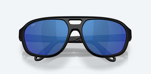 Street Heat Matte Black Sunglasses with 580P Blue Mirror Polarized Polycarbonate lenses by Costa Del Mar Street Heat Matte Black Sunglasses with 580P Blue Mirror Polarized Polycarbonate lenses by Costa Del Mar