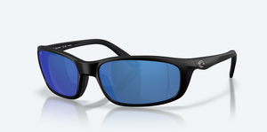 Brine II Matte Black Sunglasses with 580P Blue Mirror Polarized Polycarbonate by Costa Del Mar Brine II Matte Black Sunglasses with 580P Blue Mirror Polarized Polycarbonate by Costa Del Mar