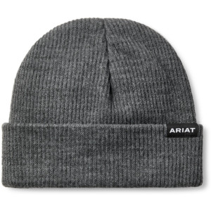 Adult Grey Rebar Ribbed Beanie by Ariat Adult Grey Rebar Ribbed Beanie by Ariat