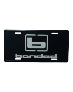Black & White License Plate by Banded