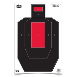 Red and Black 16 Inch x 24 Inch Dirty Bird Practice Targets by Birchwood Casey
