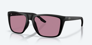 Mainsail XL Matte Black Sunglasses with 580P Rose Polarized Polycarbonate Lenses by Costa Del Mar
