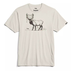 Men's Deer Strung Up Christmas Lights Tee by Sitka