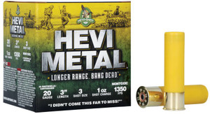 Hevi-Shot Hevi-Metal Long Range 1350fps 20ga 3" 1oz #3 shot Shotgun Ammunition