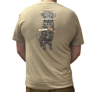 Men's Lanyard Lab Graphic Short Sleeve Tee Shirt by Dux Waterfowl