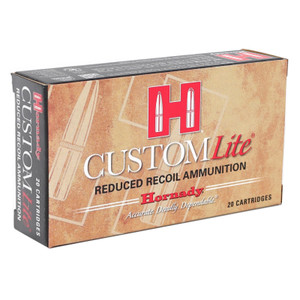 Hornady Custom Lite 2,675 fps 308 Winchester 125 Grain Super Shock Tip Rifle Ammunition