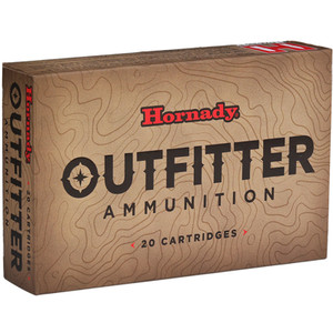 Hornady Outfitter 3,625 fps 257 Weatherby Magnum 90 Grain Copper Boat Tail Rifle Ammunition
