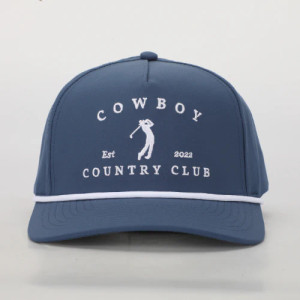 Golfer Roped Hat in Navy by Cowboy Country Club