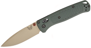 3.24 Inch Bugout AXIS Drop Point Taiga Green Folding Knife by Benchmade