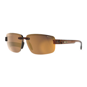 Harris Sunglasses with Clear Brown Frames and Brown & Gold Lenses by BEX