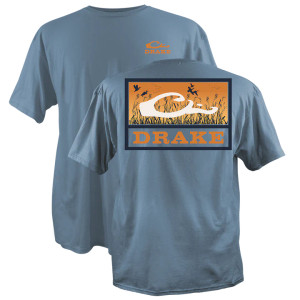 Marsh Flight Cotton Short Sleeve Tee Shirt by Drake