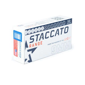 Staccato Range 1,130 fps 9mm Luger 124 Grain Full Metal Jacket Handgun Ammunition