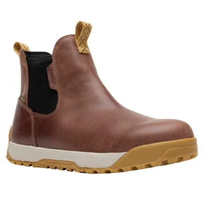Men's 6 Inch Waterproof Vintage Brown Leather Ankle Deck Boots by Xtratuf