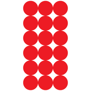 Splatter Shot 432 Count 1" Repair Patches in Red by Pro-Shot