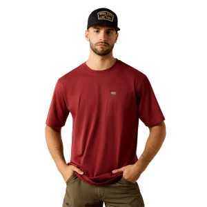 Men's Rebar Cotton Strong Standard Short Sleeve Pocket Tee Shirt by Ariat