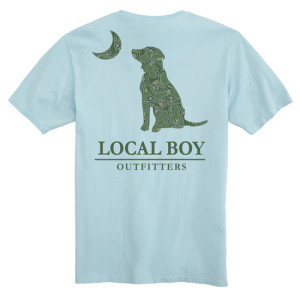 Par 3 Dog & Moon Short Sleeve Tee Shirt by Local Boy
