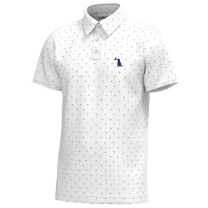 Men's USA 19th Hole Red White & Blue Dirty Myrtle Polo Shirt by Local Boy