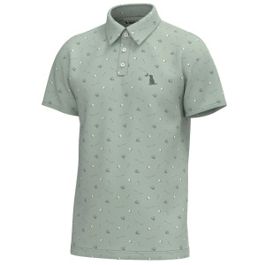 Men's Gimme Putt Green Dirty Myrtle Polo Tee Shirt by Local Boy