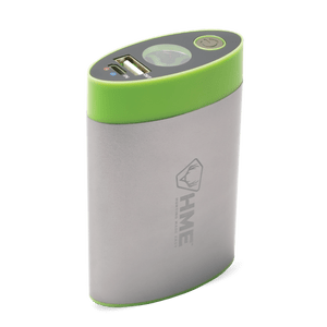 4,400 MAH Rechargeable Hand Warmer Battery with Built in Flashlight by HME
