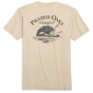 Men's Dog Retriever Duck Short Sleeve Graphic Tee Shirt by Prairie Oaks