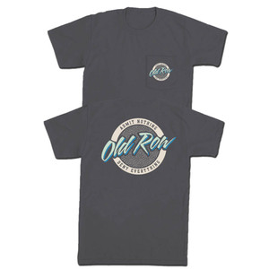 Circle Logo Short Sleeve Pocket Tee Shirt in Graphite by Old Row