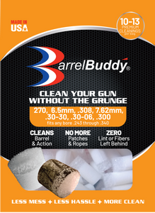 BARRELBUDDY ORANGE - Fits .243, 6mm, .25, .260, .270, .280, 7mm, 7.62mm, .30-30, .308, .30-06, .300, .32