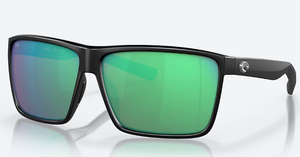 Rincon Sunglasses with Matte Black Frames and 580G Green Lenses by Costa Del Mar