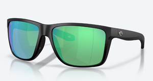 Broadbill II XL Sunglasses with Matte Black Frames 580G Green Mirror Lenses by Costa Del Mar