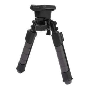 Helix Rifle Bipod with Tilt Swivel Stud Mount with Rapid Snap Legs in Black by Allen Company