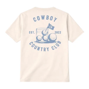 Men's Club Cocktail Short Sleeve Graphic Tee Shirt by Cowboy Country Club