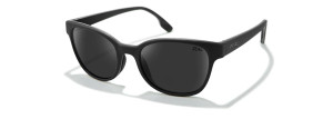 Avon Sunglasses with Matte Black Frames and Dark Grey Lenses by Zeal