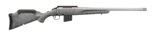 American 400 Legend Gen 2 Bolt Action Rifle with 20 Inch Cobalt Cerakote Barrel in Gray Splatter Stock by Ruger