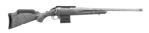American Gen 2 204 Ruger Rifle with 20 Inch Spiral Fluted Threaded Gun Metal Gray Cerakote Barrel with Gray Splatter Stock by Ruger
