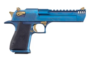 Magnum Research Desert Eagle MK XIX 50 American Express Caliber 6" Barrel Semi Auto Blue & Gold Finish Handgun
