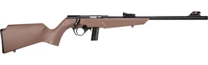 RB 22 Compact Bolt Action Rifle with 16.5 Inch Threaded Barrel in FDE Stock by Rossi