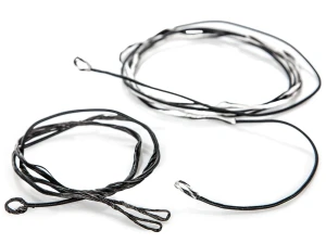 Black and White Compound Bow String by Genesis