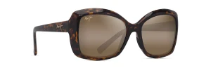 Orchid Sunglasses with Shiny Dark Havana Frames and HCL Bonze Lens by Maui Jim