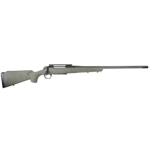 Cascade XT 7mm PRC Bolt Action Rifle with 24 Inch Fluted Threaded Barrel and Brake in Black and Green Web Stock by CVA